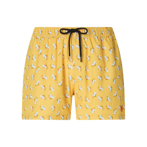 Save The Duck Costume Costume da bagno Uomo Ademir con stampa Giallo - Francavilla Moda